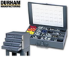 COMPARTMENT BOXES SLIDE RACK CABINET AND STURDY BASE