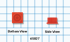 Red Cap for Male Luer without Threads -- 65827