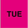 Roll of 500 1in Pink Tuesday Inventory Labels Item# YDL6511 -- YDL6511