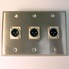HAVE 3Gang Stainless Wallplate 3XLRM - HAVWP3001XLRM3 - HAVE, Inc.