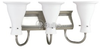 Three-Light Wall Bracket Light Fixture - P3147-09 - bulbs.com