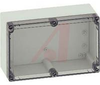 Enclosure;Box-Lid;Panel Mnt;PC;Gray;252x162x120mm;NEMA 4X;Clr Lid,Qk Trn Screws - 70075068 - Allied Electronics, Inc.