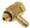 10-32 Thread to Barb, Ultra-Miniature Adjustable Position Hex Elbow - MLASH - Beswick Engineering Co., Inc.
