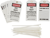 Brady B-851 Black / Red on White Polyester Equipment Safety Tag - 3 in Width - 5 3/4 in Height - 76178 - 754473-76178 - R. S. Hughes Company, Inc.