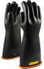 PIP Novax 155-2-16 Black/Orange 12 Rubber Full Fingered Work & General Purpose Gloves - Uncoated - Smooth Finish - 16 in Length - 616314-65682 - 616314-65682 - R. S. Hughes Company, Inc.