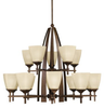 2416MBZ Large Chandeliers-Glass Shade - 411132 - Capital Lighting, Inc.