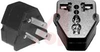 Plug, Adapter; universal receptacle; grounded Australian plug; plastic -- 70181312