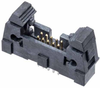 5+5 Pos. Male DIL Vertical Throughboard Conn. with Ejector -- M50-3550542 - Image