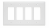 Decorator Openings, Four Gang, White -- TPJ264W - Image