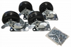 Rack Mounting Solutions - Rack Accessories - Casters and Leveling Feet - 1425BHLOCK - Hammond Manufacturing Company Inc.
