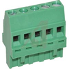 Plug, Terminal Block; 30 to 14 AWG; 5; 12 A; 300 V; M3; Screw Cage; 5.08 mm - 70078093 - Allied Electronics, Inc.
