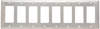 Decorator Wall Plate, Eight Gang, 302 Stainless Steel -- SS268 - Image
