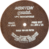 Norton Gemini A Type 01/41 Small Diameter Cut-Off Wheel - 66243510629 - Norton Abrasives