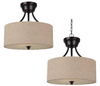 Semi-Flush Mts.-Drum Shade - 639955 - Light Center (The)