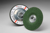 3M Green Corps Ceramic Surface Grinding Wheel - 60 Grit Medium Grade - Threaded Arbor Attachment - 4 1/2 in Diameter - Thickness 1/8 in - 51160 - 051111-51160 - R. S. Hughes Company, Inc.