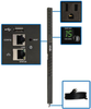 1.4kW Single-Phase Monitored PDU with LX Platform Interface, 120V Outlets (16 5-15R), 10 ft. Cord with 5-15P Plug, 0U, TAA -- PDUMNV15LX - Image