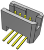 Connector, Header, 4Pos, 1Row, 1.27Mm; Connector Systems Samtec - 10W4699 - Newark, An Avnet Company