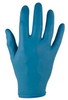 Ansell Micro-Touch EP 73-405 Blue Medium Nitrile Powdered Disposable Gloves - Food, Industrial, Medical Grade - Rough Finish - 11.5 in Length - 076490-00813 - 076490-00813 - R. S. Hughes Company, Inc.