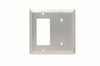 Combination Wall Plate, 1 Blank & 1 Decorator -- SS1426 - Image