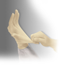 QRP Qualatex Miracle MG09 White Large Latex/Polymer Coated Powder Free Disposable Gloves - Industrial Grade - Rough Finish - 9 in Length - MG09 LG - MG09 LG - R. S. Hughes Company, Inc.