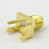 SMA Female PCB Connector .062 inch End Launch Solder Attachment - SC8006 - Fairview Microwave Inc.