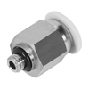 Pneumatics, Hydraulics - Fittings, Couplings, and Distributors -- QBM-10-32-UNF-1/8-U