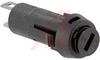 Fuseholder; 5 mm x 20 mm Size Fuses; 10A; 250 V; Thermoplastic; Panel Mount -- 70160248