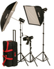 FL500K KIT: FL500K KIT 540 TOTAL WS, FLASHLITE ESSENTIAL LOCATION 3-LIGHT SOFTBOX KIT -- 402320