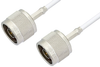 75 Ohm N Male to 75 Ohm N Male Cable 24 Inch Length Using 75 Ohm RG187 Coax - PE3581-24 - Pasternack