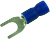 Terminal, Spade/fork, #10, Crimp, Blue; Product Range Multicomp Pro - 34P2385 - Newark, An Avnet Company