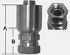 SHF78 SERIES STAINLESS STEEL SWIVEL FEMALE BSP 60° CONE -- SHF78-12-12BSP - Image