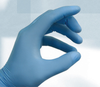QRP Qualatrile SENS SQBF09 Blue Medium Nitrile Powder Free Disposable Gloves - Food, Industrial Grade - Rough Finish - 9 in Length - SQBF09 MD - SQBF09 MD - R. S. Hughes Company, Inc.