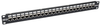 24-Port 1U Rack-Mount STP Shielded Cat6a Feedthrough Patch Panel, RJ45 Ethernet, TAA -- N254-024-SH-6A - Image