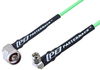 N Male Right Angle to SMA Male Right Angle Low Loss Cable 24 Inch Length Using PE-P160LL Coax - PE3C5281-24 - Pasternack