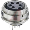 connector,circular din,female chassis socket,rear mount,pcb term,8 contact,ip40 - 70151362 - Allied Electronics, Inc.