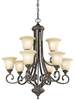 Mid. Chandeliers-Glass Up - 634006 - Light Center (The)