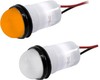 .688 Dia (17.5Mm) Yellow Led Panel Mount Indicator With Semi Dome Flex Voltage Wire Leads Rohs Compliant Vcc (Visual Communications Company) - 02AH9201 - Newark, An Avnet Company