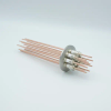 Power Feedthrough, 5000 Volts, 50 Amps, 12 Pins, 0.094″ Copper Conductors, 2.16″ QF / KF Flange - A0820-2-QF - MPF Products, INC.