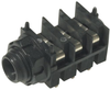 Phone Stereo Jack, 6.35Mm, 3Pos, Pcb; No. Of Contacts Cliff Electronic Components - 49AC3312 - Newark, An Avnet Company
