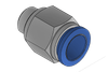 Bulkhead Fittings & Couplings- for Pneumatic Hoses 4-12 mm -- 99229 - Image