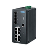 8GE+4G SFP Port Gigabit Unmanaged PoE Switch - EKI-2712G-4FPI-AE - Advantech