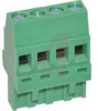 Plug, Terminal Block; 30 to 14 AWG; 4; 12 A; 300 V; M3; Screw Cage; 5.08 mm - 70078092 - Allied Electronics, Inc.