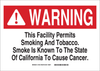 Brady B-555 Aluminum Rectangle White Smoking Permitted Sign - 14 in Width x 10 in Height - 18166 - 754473-16491 - R. S. Hughes Company, Inc.