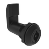 Quarter-Turn Cam Latch, 3 mm Double Bitted Recess, 32mm  Grip, Sealed, Nylon, Black - E5-4-063-321 - Southco