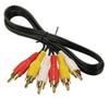 75ft 3 RCA to 3 RCA M/M Cable Gold Plated - 206-299 - SFCable.com