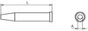 Soldering Iron Tip, Round, 3.2 Mm Rohs Compliant Weller - 34P1555 - Newark, An Avnet Company