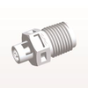 Threaded Connector, Barbed, White - N4S230 - Qosina Corp.