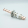 Power Feedthrough, 8000 Volts, 800 Amps, 1 Pin, 0.75″ Copper Conductor, 2.16″ QF / KF Flange - A0219-2-QF - MPF Products, INC.