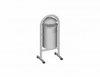 Vasura Litter Bins, Steel, With Lid And Ashtray - 5300017 - Erlau