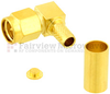 Right Angle SMA Male (Plug) Connector for RG55, RG142, RG223, RG400 Cable, Crimp/Solder - SC6050 - Fairview Microwave Inc.